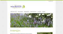 Desktop Screenshot of einzigartig-gruen.de